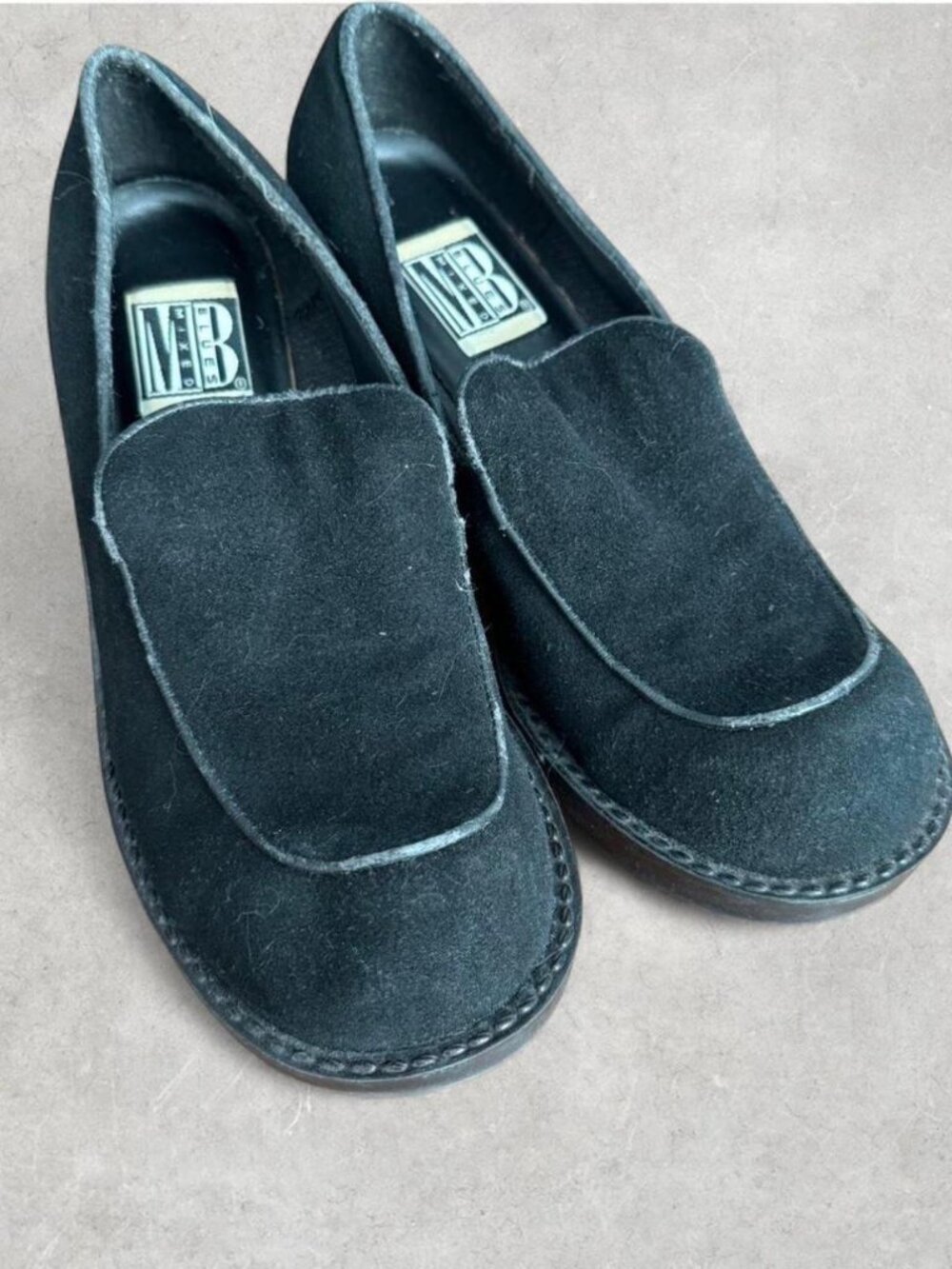 Blues Mixed Black Suede Loafers 🖤 | 90s Minimal Prep
